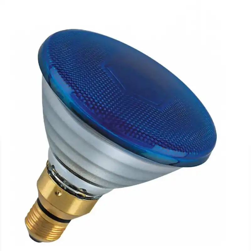 Begrenztes Angebot Leuci Pressglas Reflektor PAR38 80W E27 Blau Dimmbar 60°