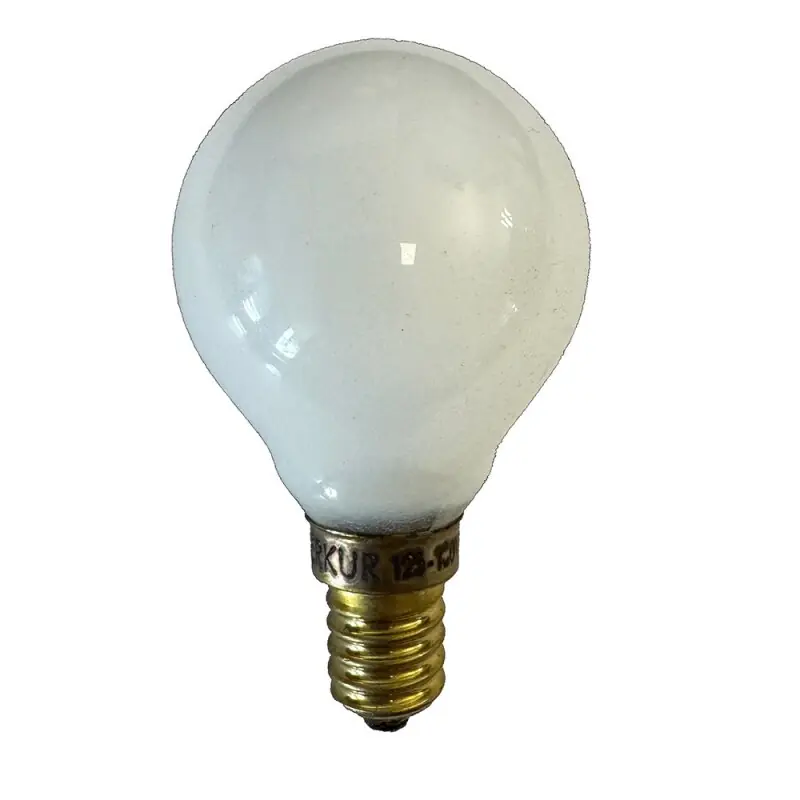 Merkur Glühbirne Tropfen 25W E14 opal 125-130V Glühlampe warmweiß dimmbar Sonderspannung Nur Für Kurze Zeit