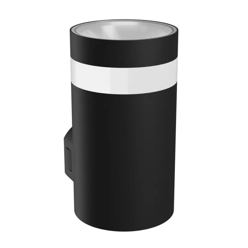 Spectrum LED Außenleuchte Wandlampe Torre Rund Ring Schwarz IP54 9W 1000lm CCT 3000K/4000K/6000K 30° Saisonangebot