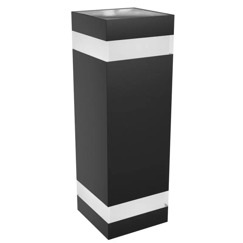 Angebot Spectrum LED Außenleuchte Wandleuchte Torre Ring Eckig Schwarz IP54 18W 2000lm CCT warmweiß - kaltweiß
