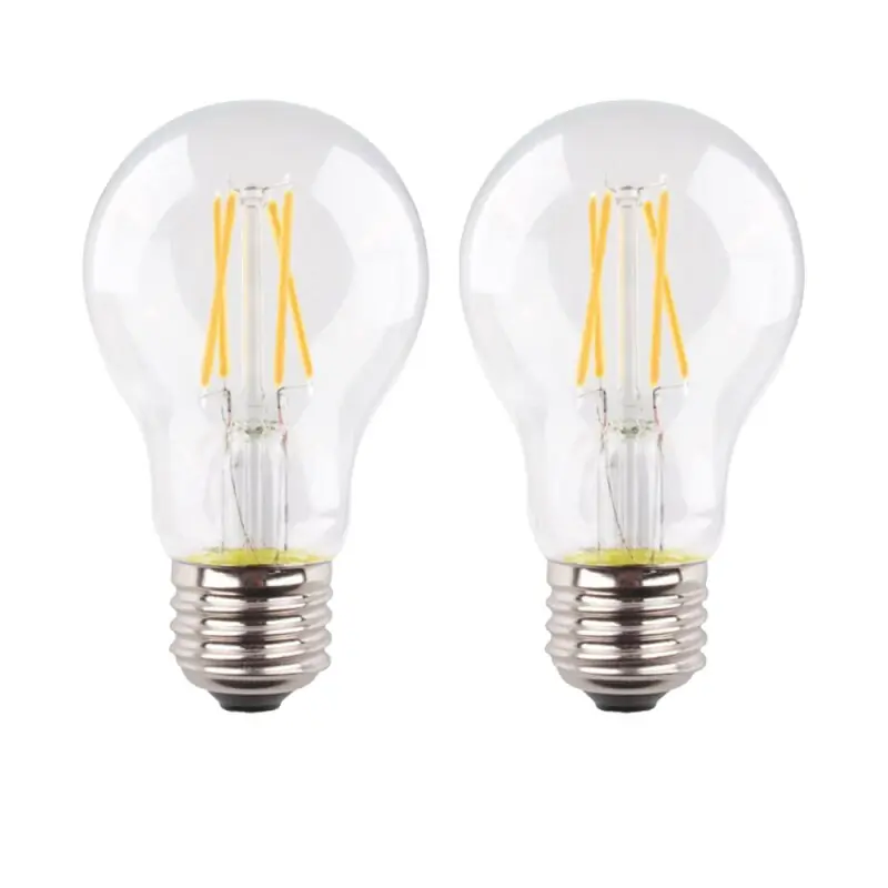 Schnäppchen 2 x I-Glow LED Filament A60 Birnen 8W = 75W E27 klar 1055lm warmweiß 2700K