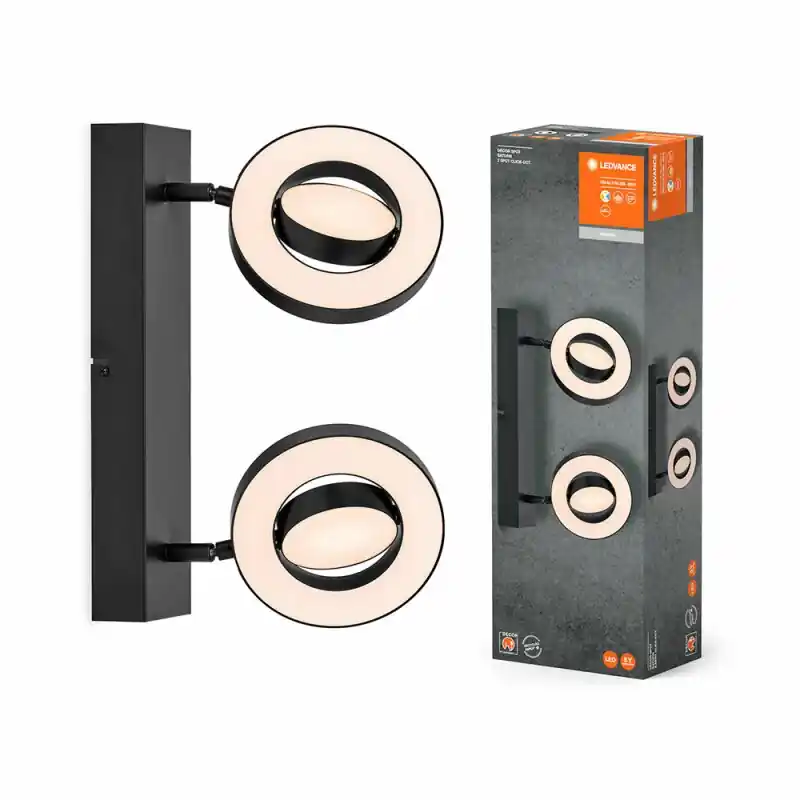 Ledvance LED Deckenleuchte Strahler Spot Saturn Schwarz 21W 2180lm 3000K/4200K/6500K CLICK-CCT Direktkauf