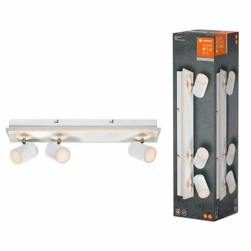 Ledvance LED Deckenleuchte Wandlampe Decor 3 Spot Mars Weiß 41W 4440lm Warmweiß 3000K schwenkbar Rabatt