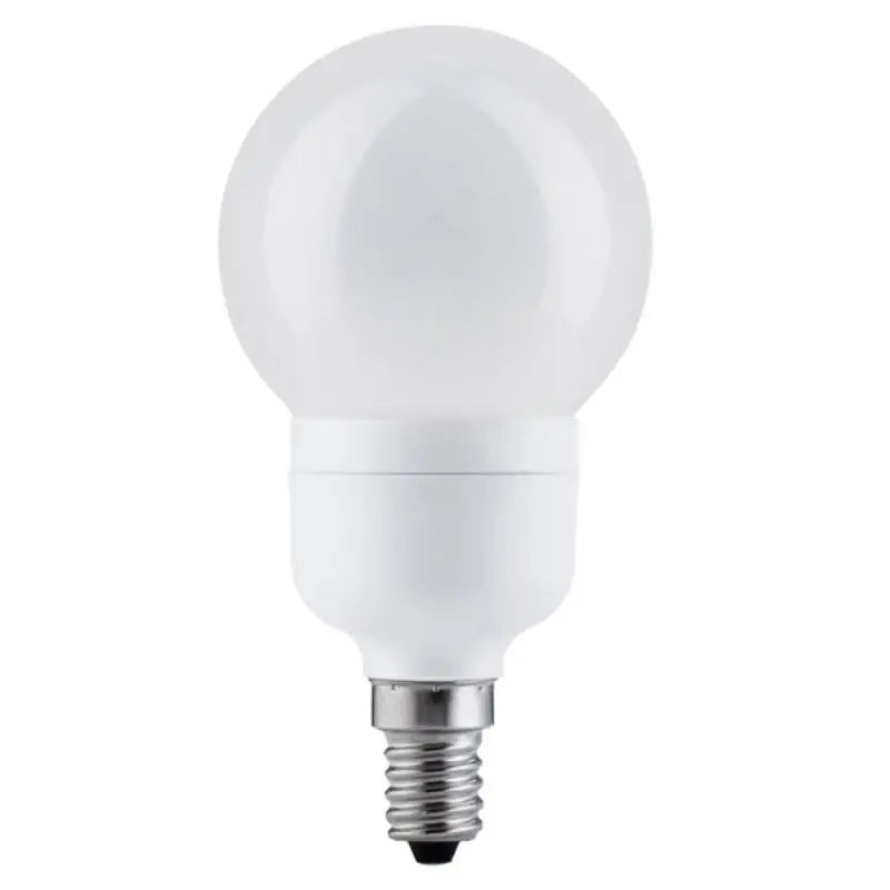 Letzte Chance ESL Energiesparlampe G60 Miniglobe 6W = 25W E14 opal warmweiß 2700K