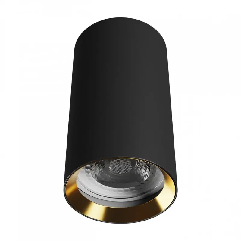 Garantierte Lieferung Spectrum Deckenleuchte Aufbaustrahler Chloe Variosa Schwarz/Gold max. 10W GU10 ohne Leuchtmittel