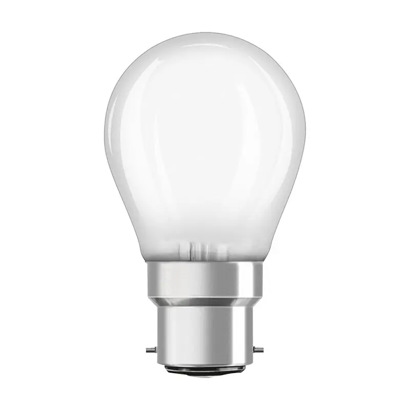 Markenware Osram LED Filament P45 Tropfen 4W = 40W B22d matt 470lm warmweiß 2700K