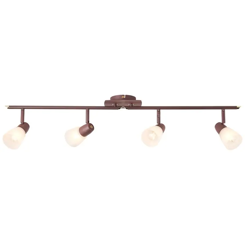 Online Kaufen Brilliant Deckenleuchte Strahler Milos Kupfer/Alabaster max. 4 x 40W E14 schwenkbar
