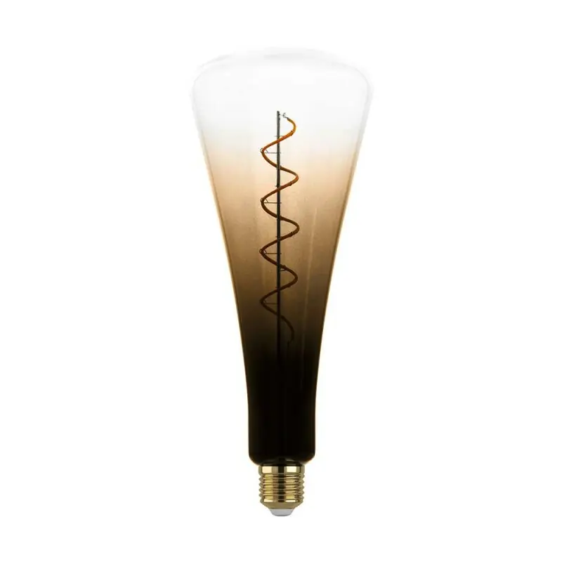 Eglo LED Spiral Filament Vintage 4W E27 Farbverlauf Sand/Schwarz 120lm Extra Warmweiß 1700K DIMMBAR Neue Ware