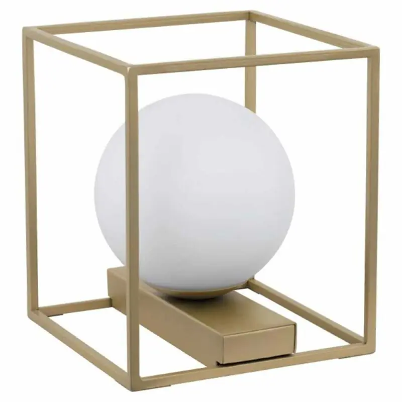 Top-Seller Eglo Tischleuchte Vallaspra Weiß Gold 16,5cm max. 40W E14 mit Schalter