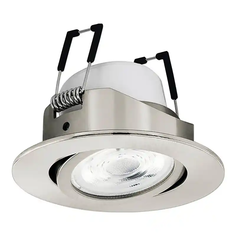 Eglo LED Smart Einbauleuchte Crosslink-Z Nickel matt Ø8,8cm 5W 400lm RGB + CCT Dimmbar App Google Alexa Bluetooth ZigBee Bestseller