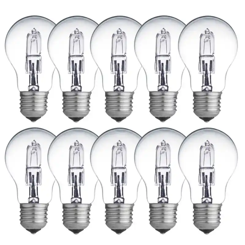 10 x Ormalight Eco Halogen A60 Glühbirne 105W = 129W E27 klar 230V warmweiß dimmbar Preisreduziert