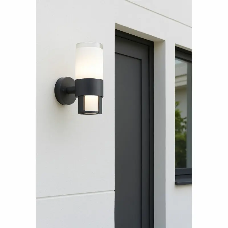Neuheit Globo LED Außenleuchte Wandlampe Nexa Grau 22,5cm IP44 12,2W 1050lm warmweiß 3000K