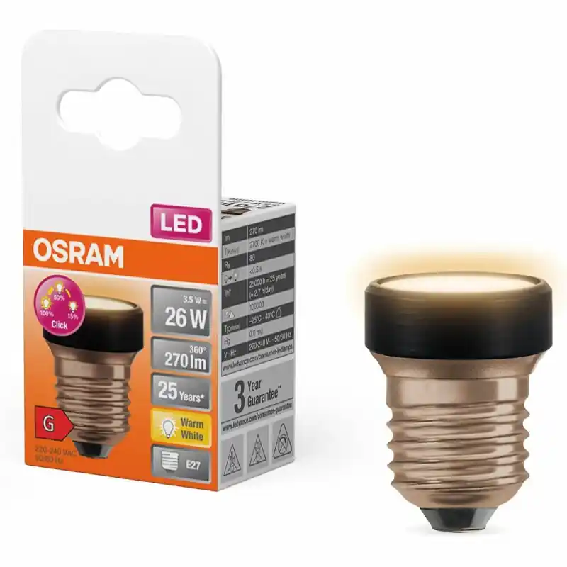Osram LED Star Flat 3,5W = 26W E27 matt 270lm warmweiß 2700K 3-Stufen-Dimmbar Preisreduziert