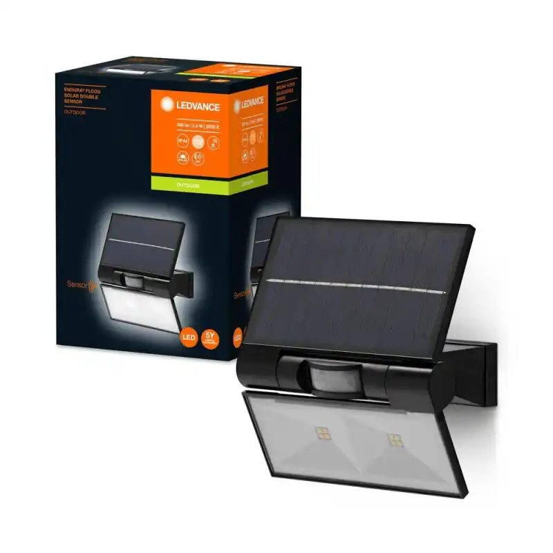 Saisonangebot Ledvance LED Fluter Strahler Endura Flood Solar Dunkelgrau IP44 2,9W 380lm warmweiß 3000K dimmbar Bewegungsmelder