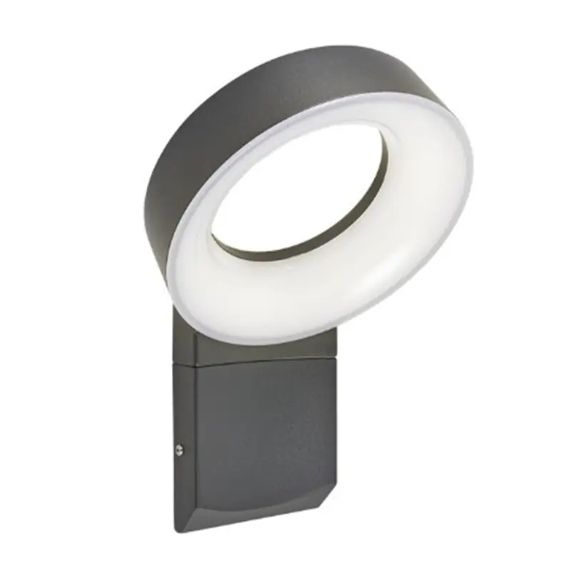 Lutec LED Außenleuchte Wandlampe Meridian Anthrazit IP54 800lm warmweiß 3000K Expressversand