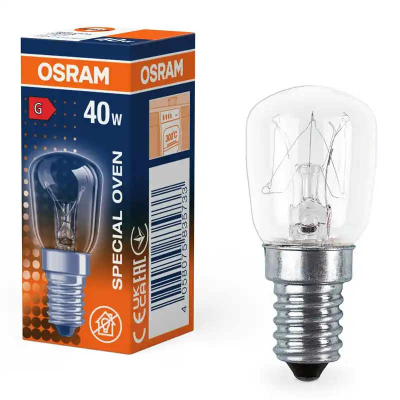 Osram Glühbirne Röhre Special Oven T 40W E14 klar 300lm warmweiß Backofenlampe Knallerangebot