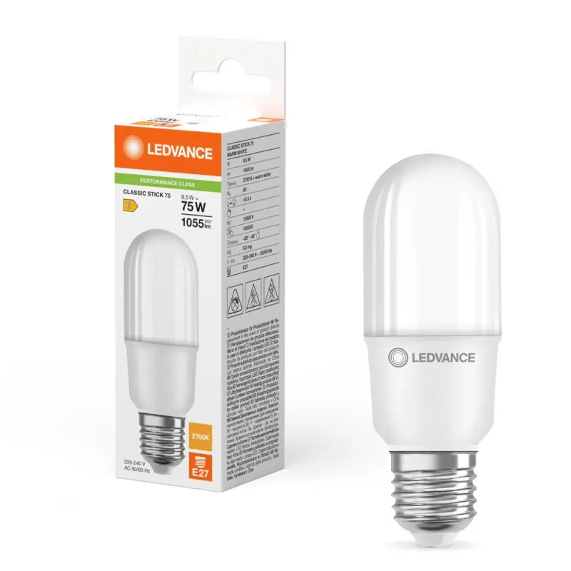 Preis Gesenkt Ledvance LED Röhre T37 Stick 9W = 75W E27 matt 1055lm warmweiß 2700K