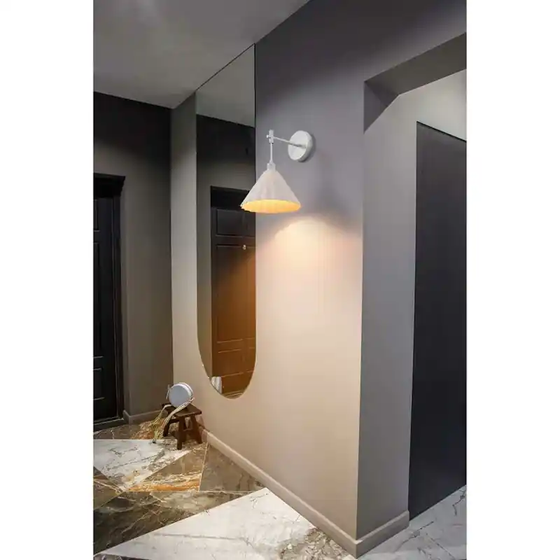 Markenware Ledvance Wandleuchte Hängelampe Decor Pulp Wall Weiß max. 5,5W E14 aus Pappmaché