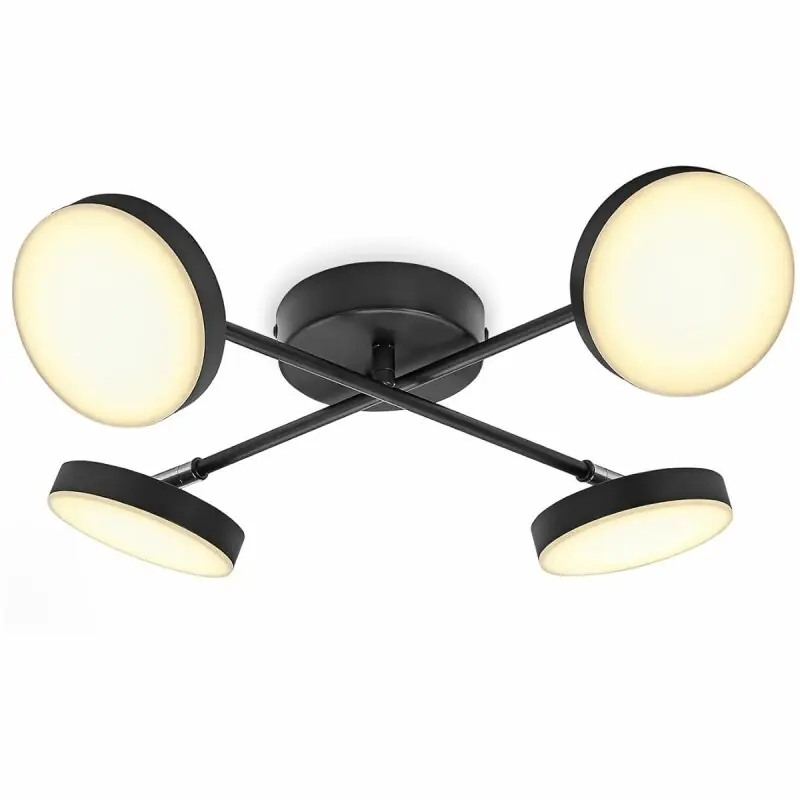 Ledvance LED Deckenleuchte Decor Spot Moon 4 Cross Schwarz 4 x 5W 2000lm Warmweiß 3000K schwenkbar Angebot