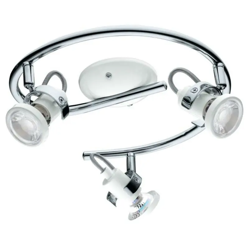 Preis Gesenkt Eglo LED Deckenleuchte Tukon 3 Chrom Ø30cm 9W GU10 750lm warmweiß 3000K schwenkbar