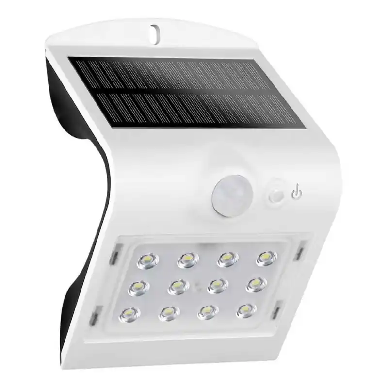 REV LED Solar Außenleuchte Wandlampe Butterfly Weiß IP65 1,5W 220lm 4000K Sensor Bestpreis