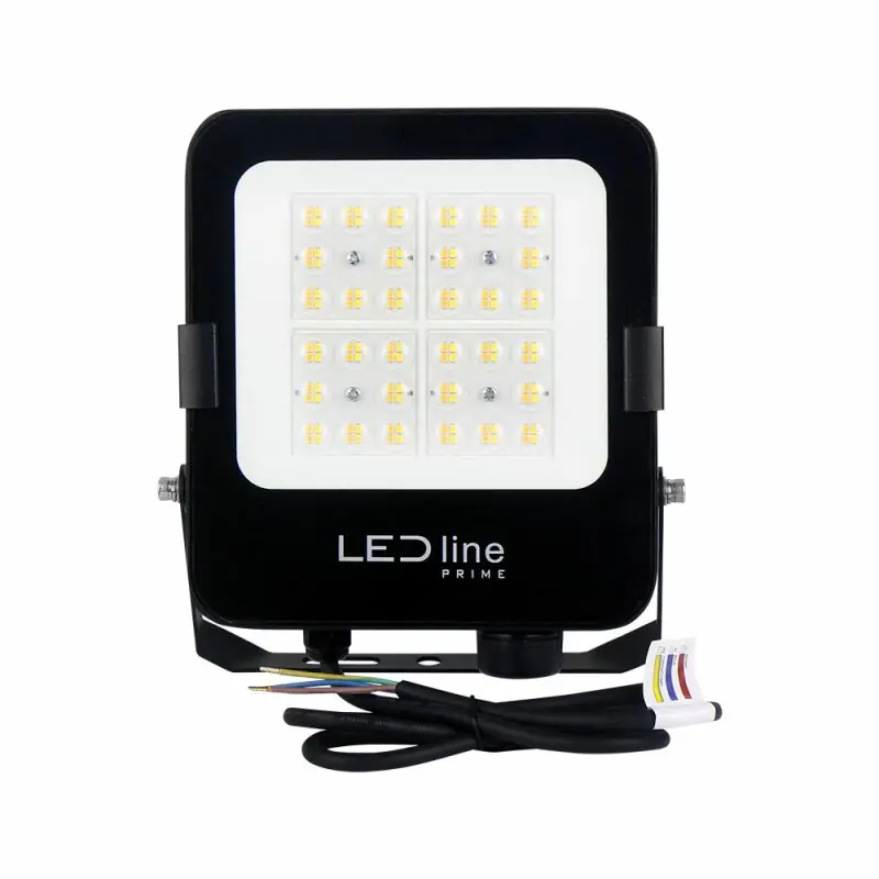 Schnäppchen LED line PRIME LED Fluter Außenstrahler Schwarz IP66 30W 4200lm CCT 3000K/4000K/5000K 120°