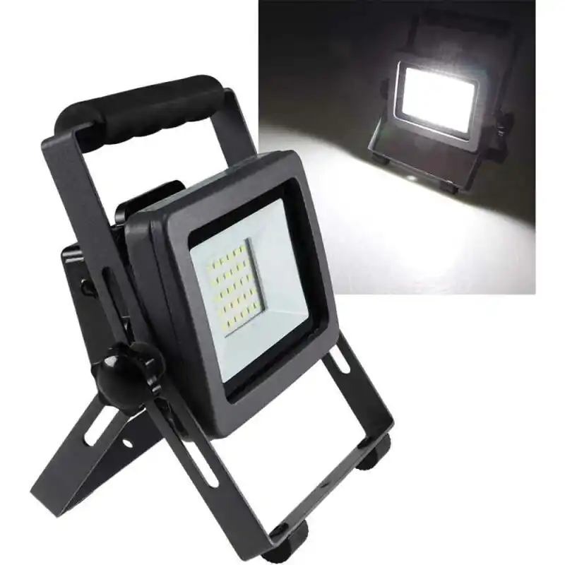 REV LED Akku BauStrahler Fluter Arbeitsleuchte Flare Schwarz IP44 30W 2000lm kaltweiß Echt