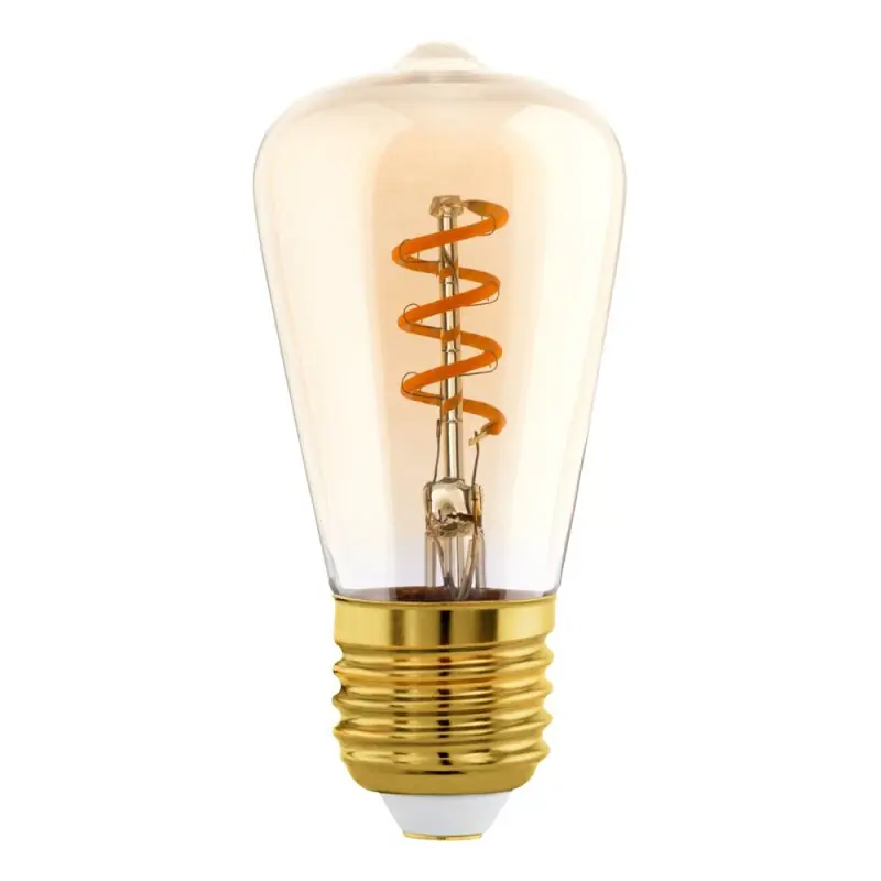 Eglo LED Spiral Filament Edison 4W = 15W E27 Gold 145lm extra warmweiß 2000K Dimmbar Sale