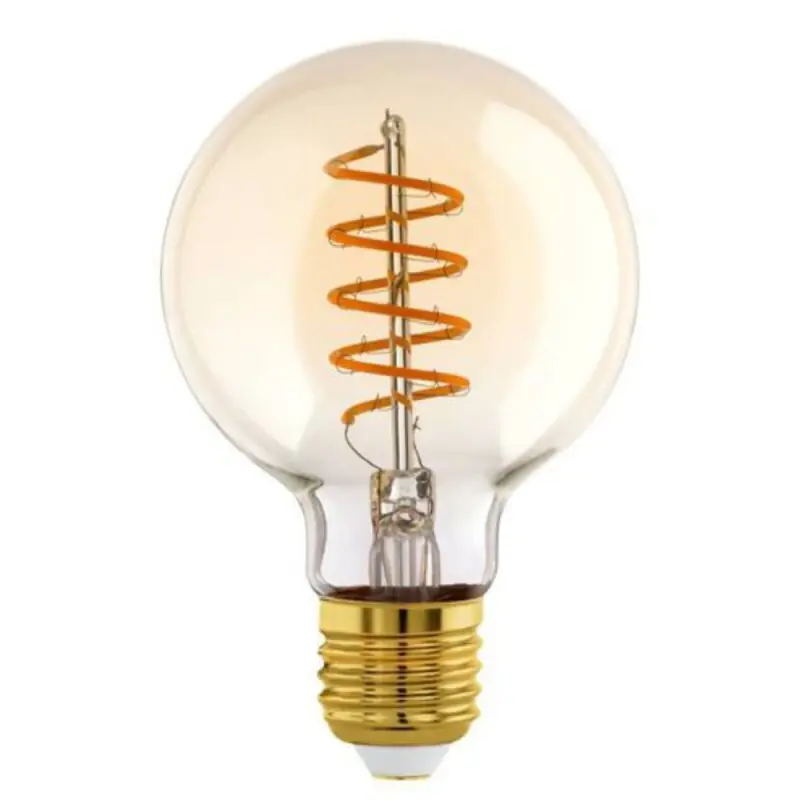 Geprüft Eglo LED Spiral Filament G80 Globe 4W = 25W E27 Gold 245lm extra warmweiß 2000K DIMMBAR