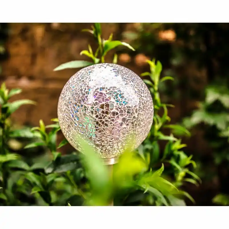 Gartenkugel Glas Globe Ø130mm Miracle Mosaic Weiß Begrenztes Angebot