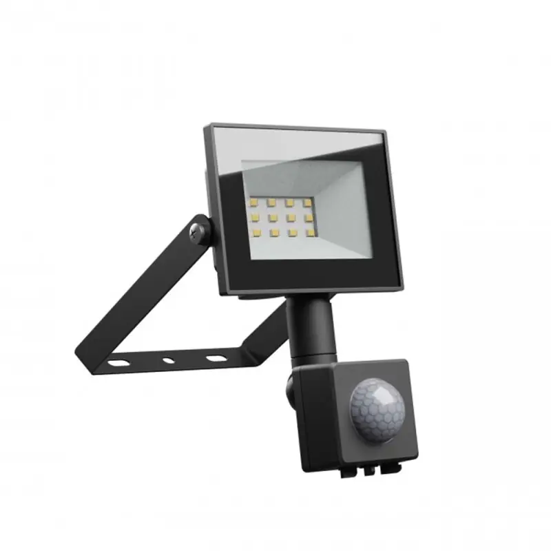 Preisknaller Spectrum LED Fluter Noctis Lux 4 Schwarz IP44 10W 750lm kaltweiß 6000K Bewegungsmelder