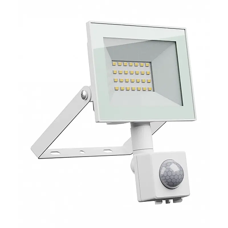 Spectrum LED Fluter Noctis Lux 4 Weiß IP44 20W 1650lm Neutralweiß 4000K mit Bewegungsmelder Preis Gesenkt