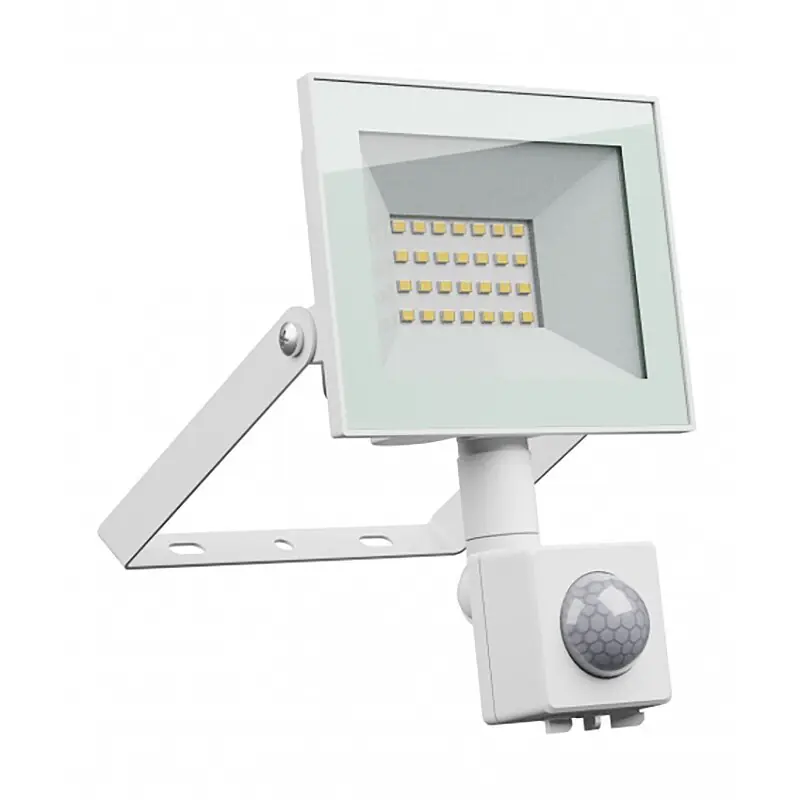 Schneller Versand Spectrum LED Fluter Noctis Lux 4 Weiß IP44 20W 1650lm Tageslicht 6000K kaltweiß mit Bewegungsmelder
