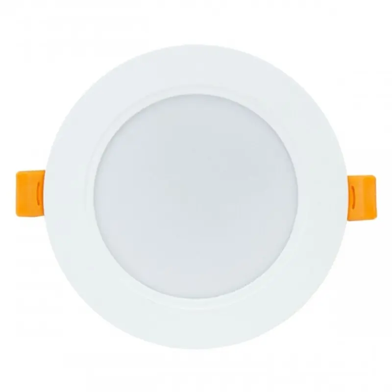Spectrum LED Einbauleuchte Downlight DURE 3 weiß rund Ø11,8cm IP54 8W 1000lm warmweiß 3000K 110° Heißes Angebot