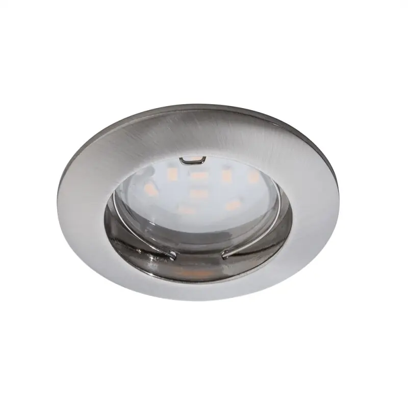 Günstig Paulmann LED Einbaustrahler Premium Coin Eisen gebürstet IP44 7W Modul 410lm warmweiß 2700K Dimmbar