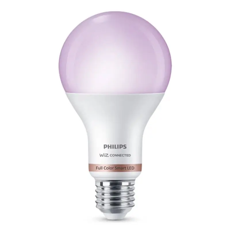 Philips Smart LED A77 Birne 13W = 100W E27 1521lm RGBW Ra90 Dimmbar WiZ Google Alexa Apple Home Bluetooth WiFi Meistverkauft
