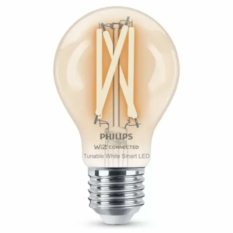 Philips WiZ Smart LED A60 Birne 7W = 60W E27 klar 806lm CCT 2700K - 6500K App Google Alexa Apple WiFi Top-Angebot