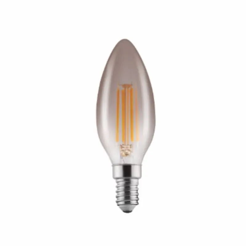Heißes Angebot Xavax LED Filament C35 Kerze Vintage 4W E14 Rauchglas 280lm extra warmweiß 1800K DIMMBAR