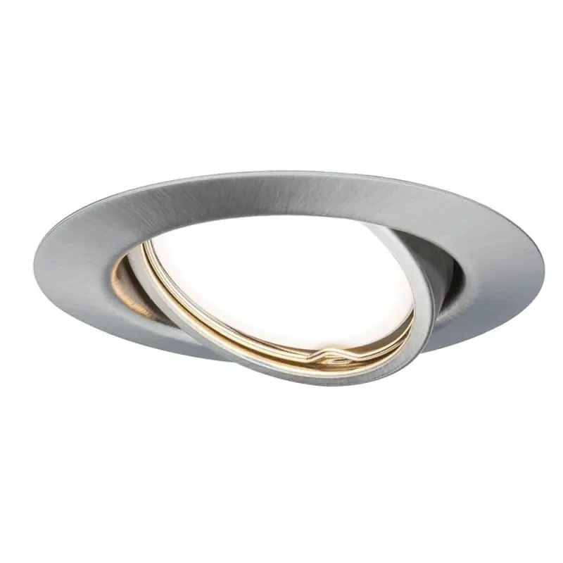 Meistverkauft Nice Price LED Einbaustrahler Eisen gebürstet Ø9cm 3W GU10 230lm warmweiß 3000K schwenkbar