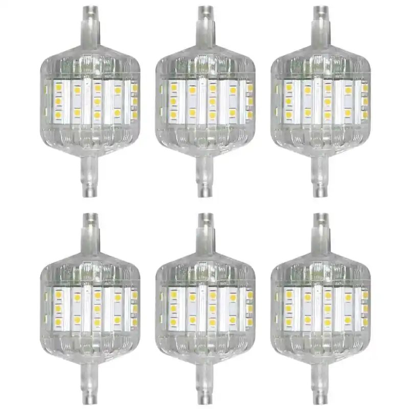 6 x LightMe LED Leuchtmittel Stabform 78mm 5W R7s 400lm warmweiß 3000K 240° Bestpreis