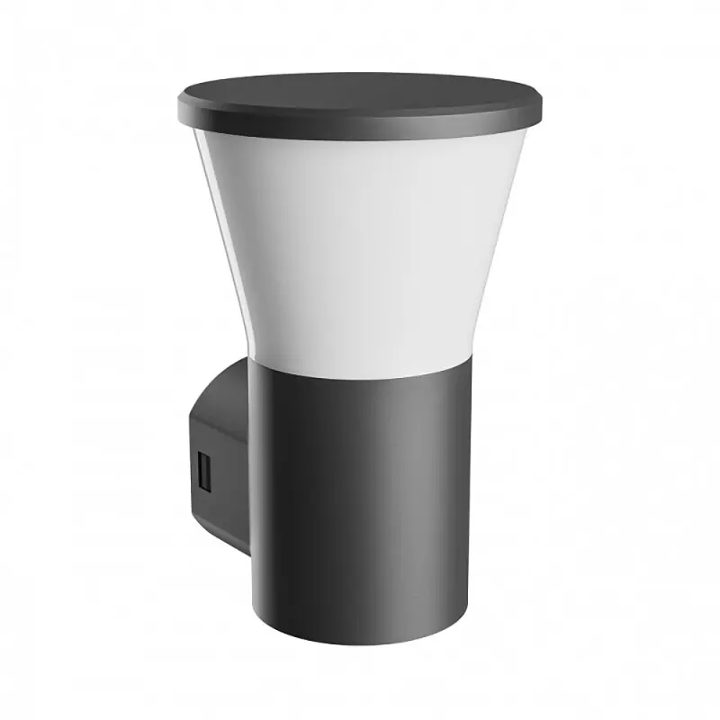 Nur Für Kurze Zeit Spectrum LED Außenleuchte Wandlampe Stella Schwarz Ø16cm IP44 6W GU10 450lm CCT 3000K/4000K/6000K