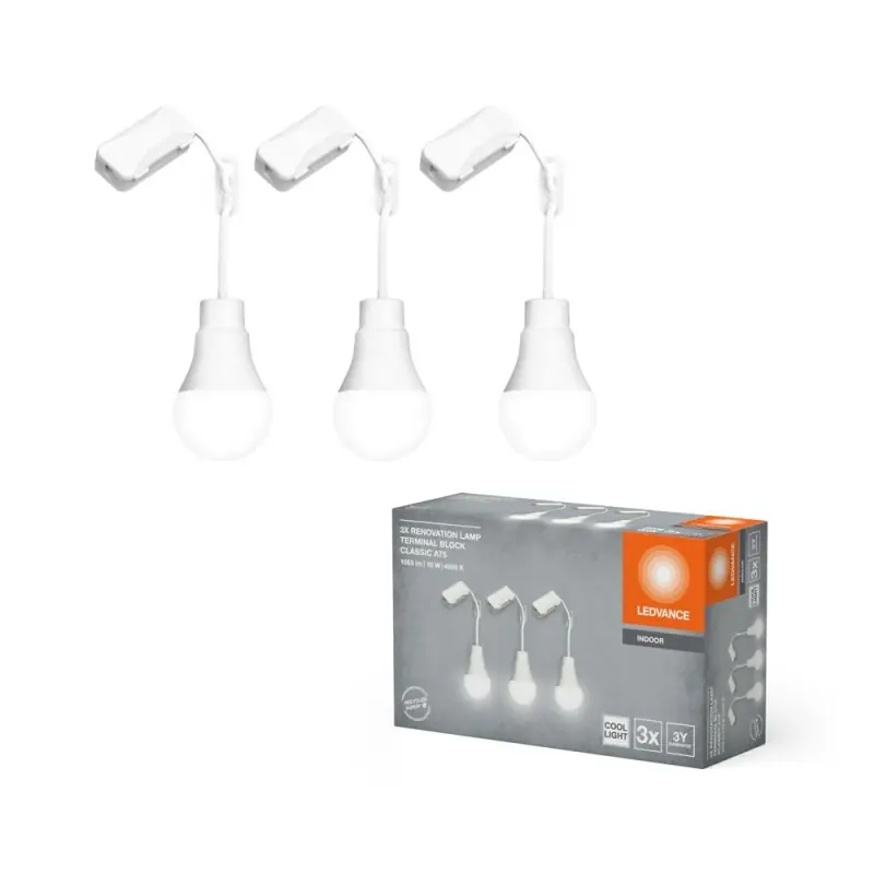 3 x Ledvance LED A60 Birne Revovierlampe 10W matt 1055lm Neutralweiß 4000K Steckklemme Neuheit