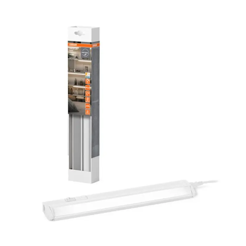 Zertifiziert Osram LED Unterbauleuchte Linear Turn Connect Weiß 35cm 6W 380lm CCT 3000K/4000K/6500K mit Schalter
