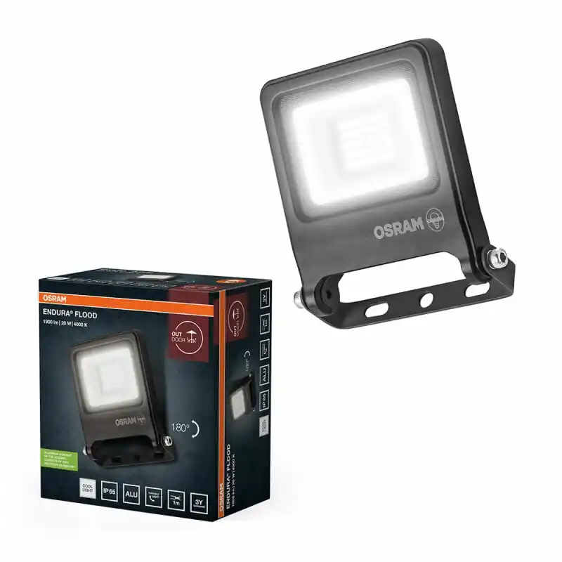 Kostenfreie Lieferung Osram LED Fluter Strahler Endura Flood Dunkelgrau IP65 20W 1900lm Neutralweiß 4000K 110°
