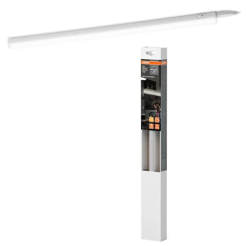 Günstig Osram LED Unterbauleuchte Switch Batten 30cm Weiß 4W 450lm warmweiß 3000K verbindbar