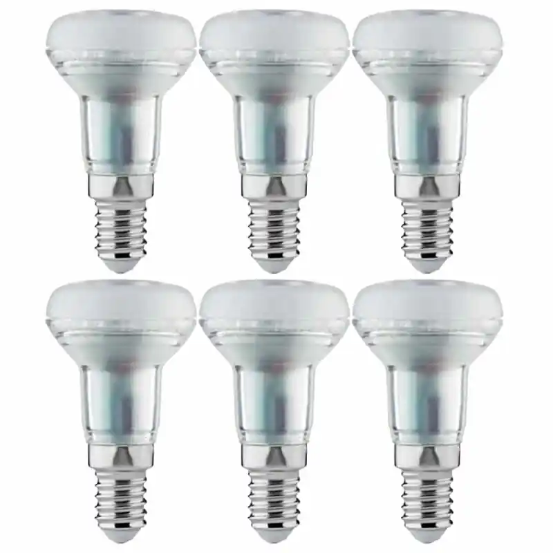 Markenware 6 x LightMe LED Glas Reflektor R39 1,5W E14 matt 125lm warmweiß 2700K 30°