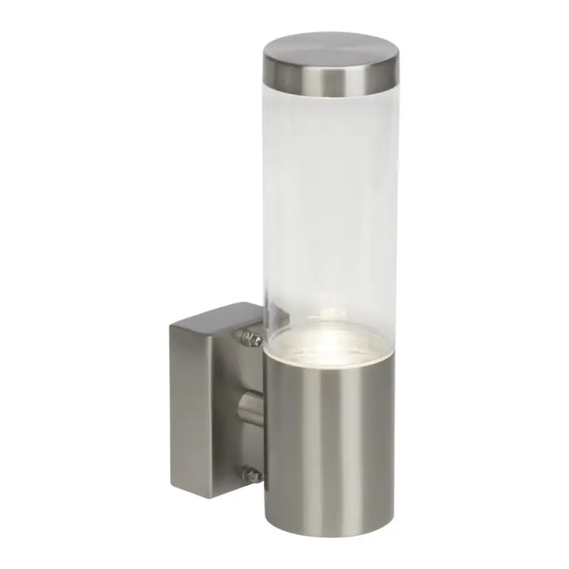 Online Kaufen Brilliant LED Außenleuchte Wandlampe Bergen stehend Edelstahl IP44 4W GU10 345lm neutralweiß 4000K