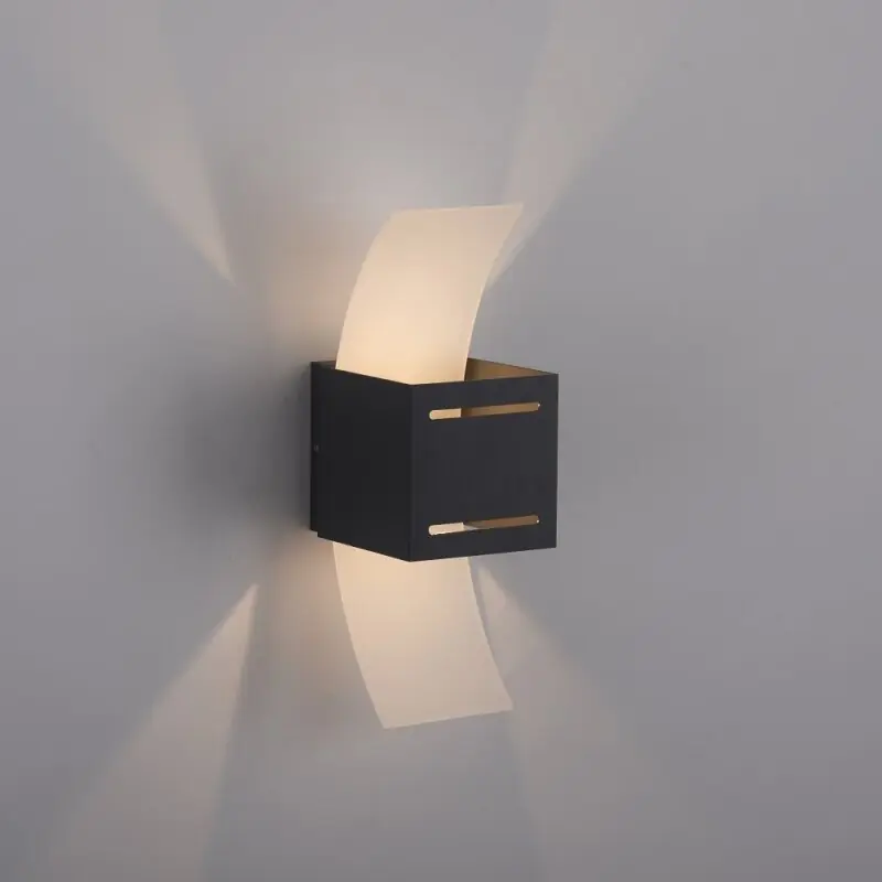Paul Neuhaus Wandleuchte Orma Anthrazit max. 40W G9 Up & Down ohne Leuchtmittel Kostenloser Versand