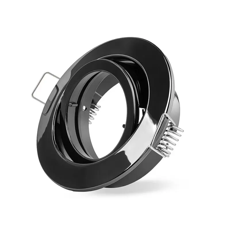 Zertifiziert Einbaustrahler Schwarz glänzend schwenkbar 68mm max. 50W Bajonettverschluss