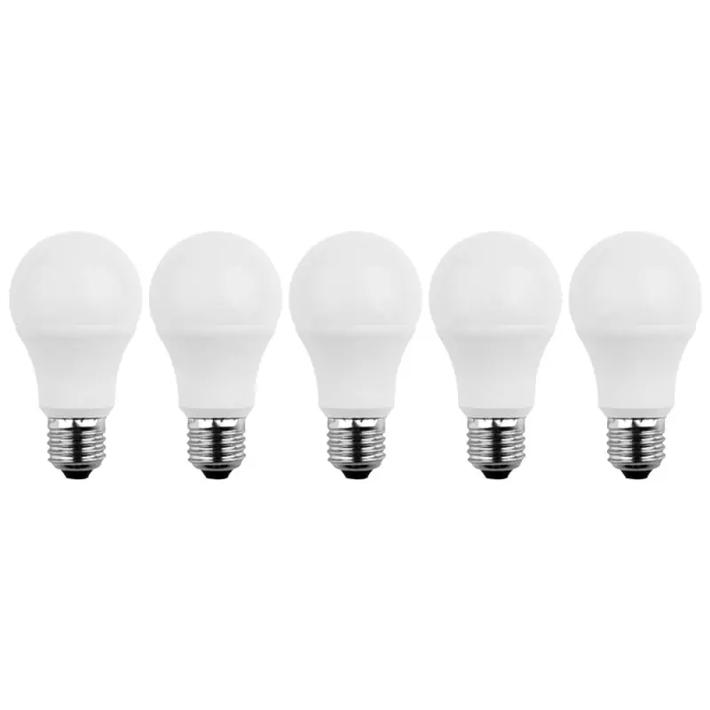 Begrenztes Angebot 5 x Blulaxa LED A60 Birne 8W = 60W E27 matt 810lm warmweiß 2700K 180°